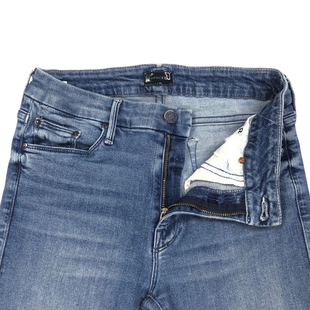 Mother The Looker Ankle Jean in We The Animals Size 27 27X28 Stretch Blue - Picture 4 of 10